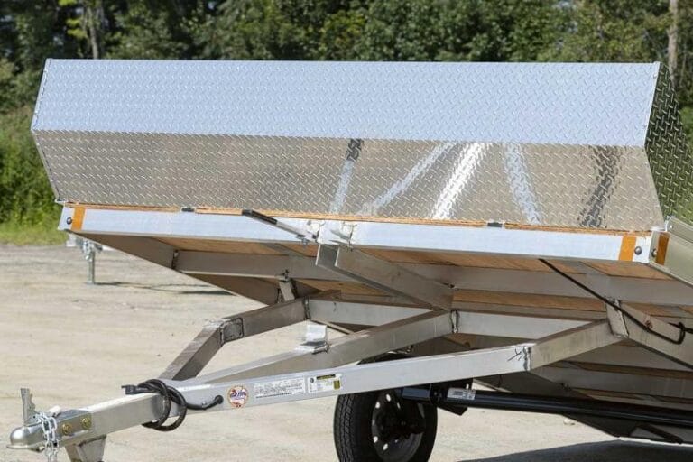 2023 Snopro 12' Xtreme 2 Place Aluminum Tilt Snowmobile Trailer w/Salt