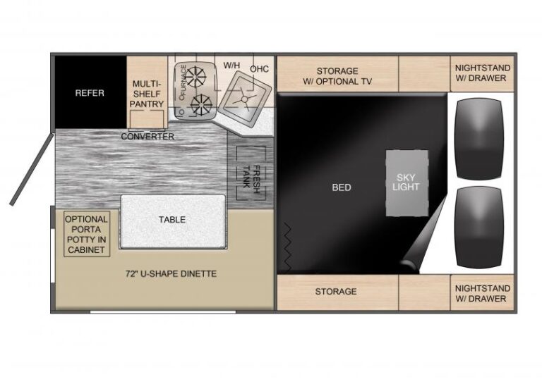 2024 Travel Lite RV Up Country 650 Truck Bed Camper Steinbach