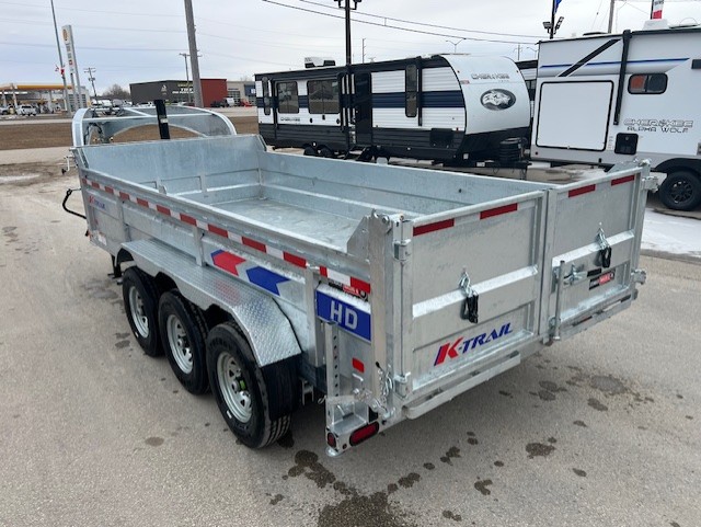2025 K-Trail 7 X 16 Galvanized Gooseneck Telescopic Triple Axle